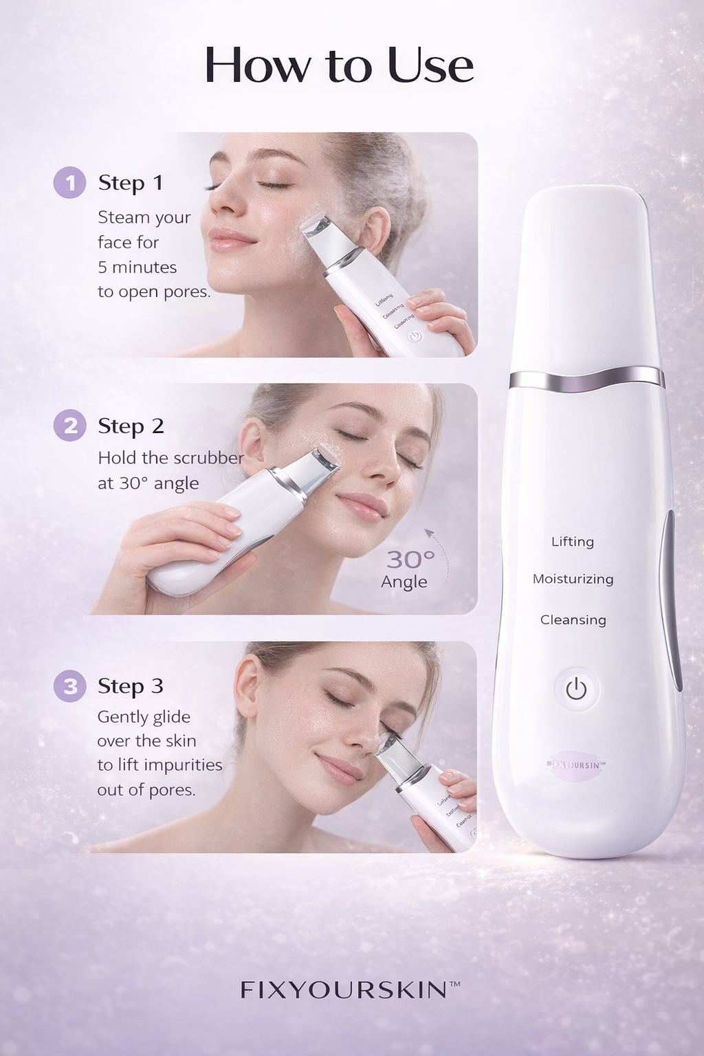 Ultrasonic Skin Scrubber